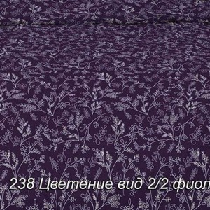 Простыня бязь ЛЮКС Цветение  238-2-2 фиолетовый 