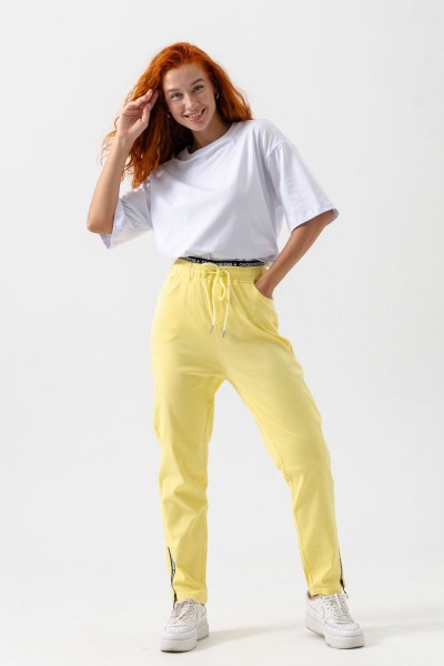 С27036 брюки женские - желтый 