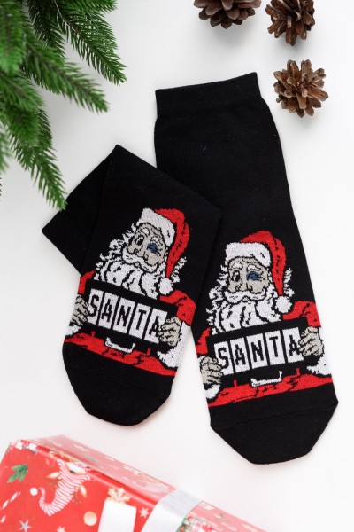 Носки мужские Санта комплект 1 пара - черный 