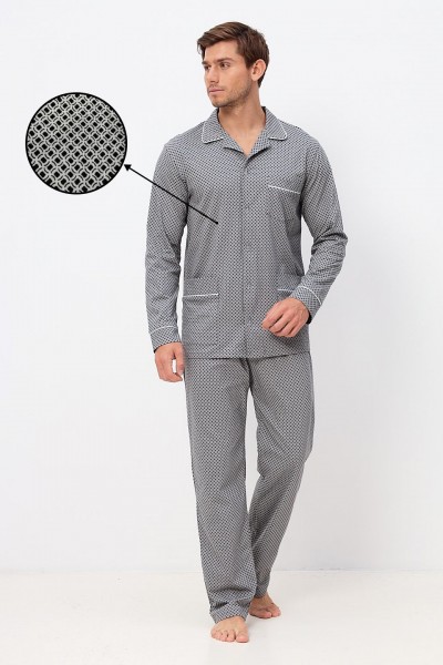 Пижама мужская Комфорт - серый 