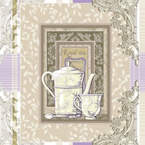 Полотенце вафельное купон 45Х60см - Королевский чай 