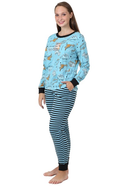 Пижама брюки - Rex голубой 1542К 