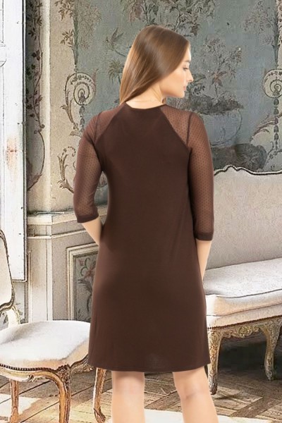 Платье 24601 - коричневый 