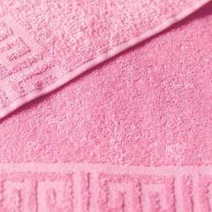 Полотенце махровое гладкокрашеное - Розовое