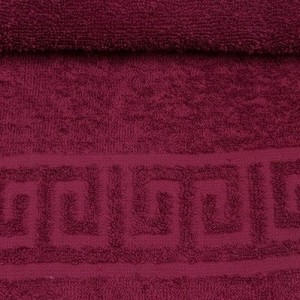 Полотенце махровое гладкокрашеное - Бордо 