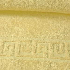 Полотенце махровое гладкокрашеное - Желтый 