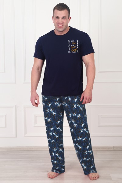 Пижама брюки мужская - Звёздный кот 1844.К 