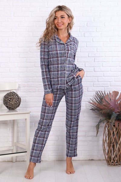 Пижама 59001 - серый 