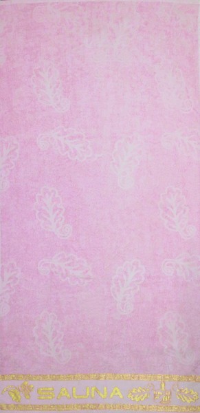Полотенце махровое 70Х140 - №1220 Сауна пастельно-розовый 