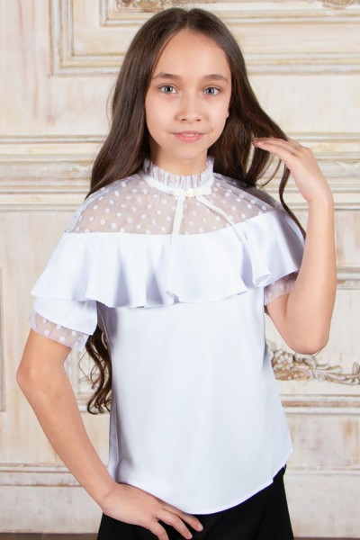 Блузка для девочки SP0202.3 - белый 
