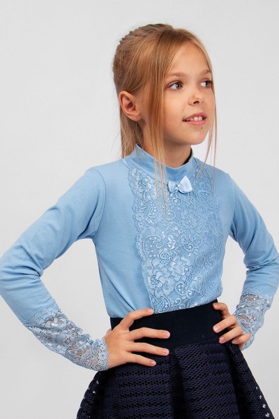 Блузка для девочки SP62995 - голубой 