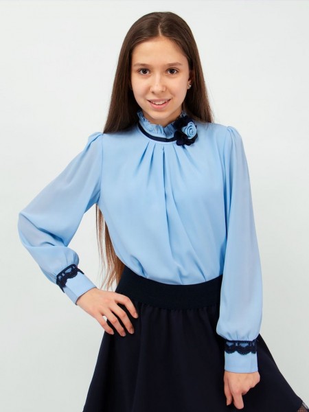 Блузка для девочки SP0301 - голубой 