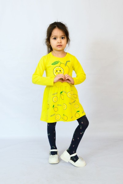 Платье 83009 детское - желтый 