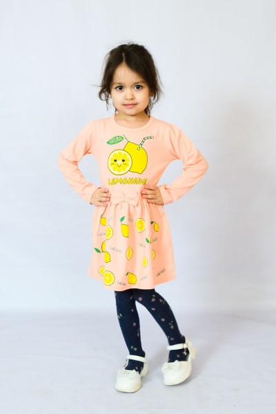 Платье 83009 детское - персик 