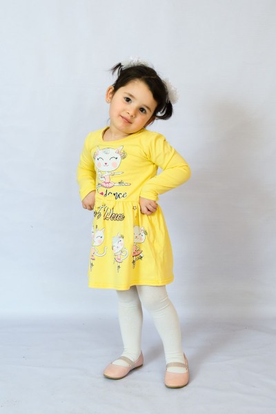 Платье 83008 детское - желтый 