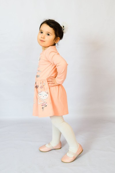 Платье 83008 детское - персик 