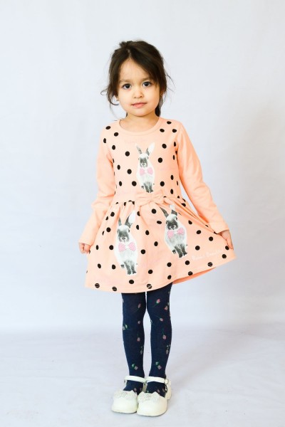Платье 83007 детское - персик 
