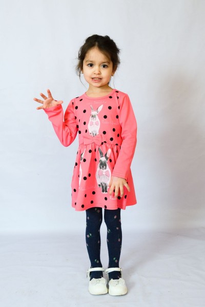 Платье 83007 детское - темно-розовый 