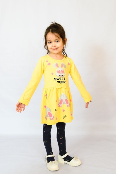 Платье 83005 детское - желтый 