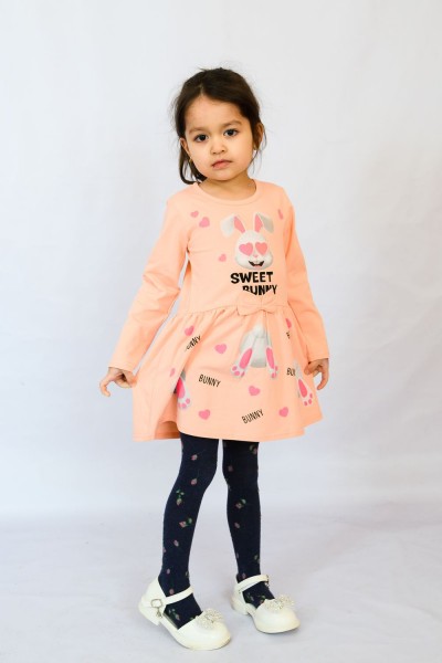 Платье 83005 детское - персик 