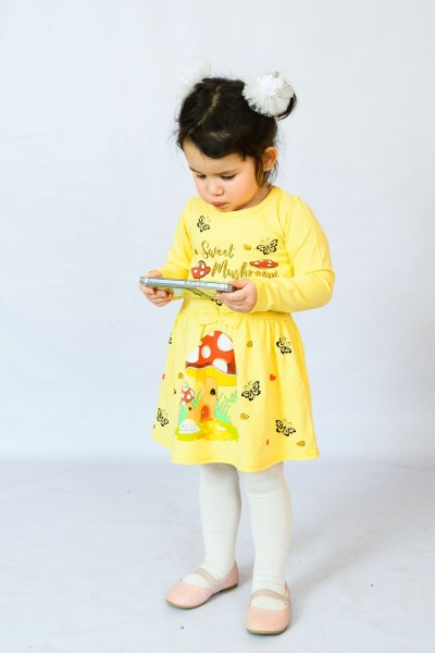 Платье 83004 детское - желтый 