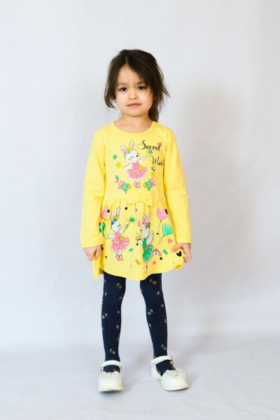 Платье 83003 детское - желтый 