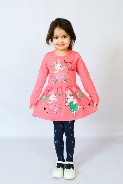 Платье 83003 детское - темно-розовый 