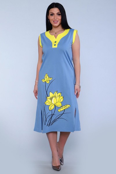 Платье 71063 - голубой 