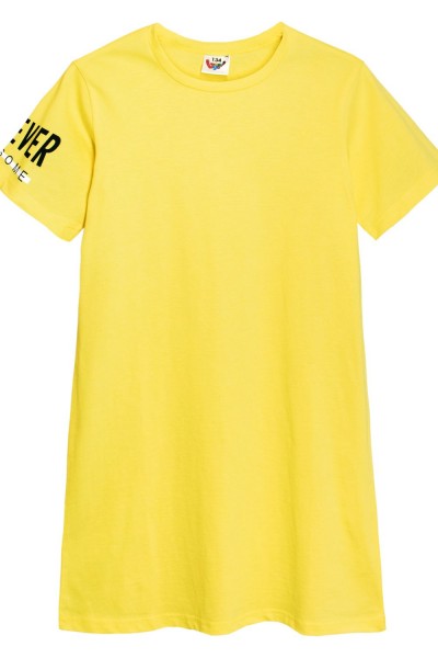 Платье для девочки 81191 - светло-желтый 