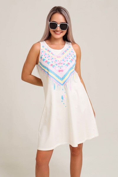 Платье 50550 - молочный 