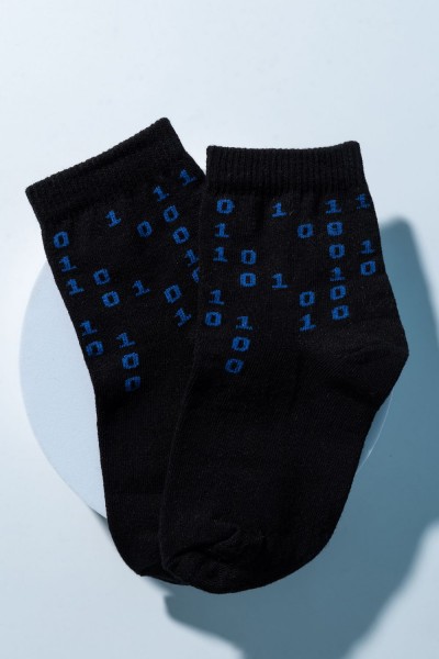 Носки детские Бинарный код 2 пары - синий 
