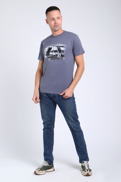 футболка мужская 82053 - фумэ 