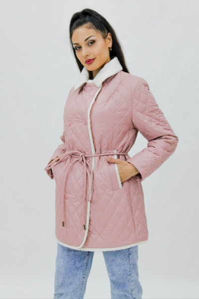 Куртка демисезоннная арт.326 Тренд Лайт Премиум - розово-бежевый 