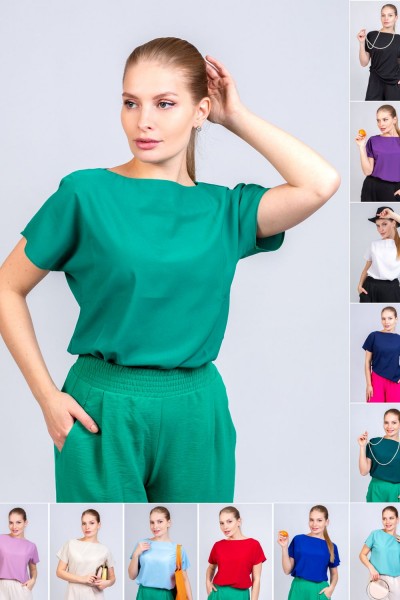 Блуза женская 22275 - зеленый 